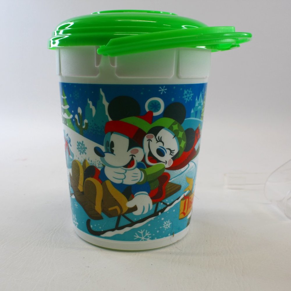 Disneyland Disney Parks 2021 Holiday Christmas Popcorn Bucket With Lid Green - Picture 1 of 6